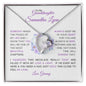 CUSTOM To My Granddaughter | I Squeezed This Necklace - Forever Love Necklace - SpokenWordGifts