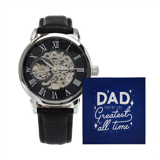 Dad You're The Greatest of All Time - Men's Open Work Watch - SpokenWordGifts