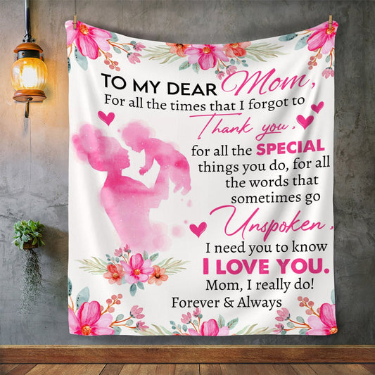 Gifts for Mom, Mother's Day, Birthday Gifts for Mom, To My Mom Blanket, To My Mommy, From Baby, New Mom Gift, Gift from Daughter Son, Mom Blanket, Plush Fleece and Premium Sherpa options, 50x60 and 60x80 - SpokenWordGifts